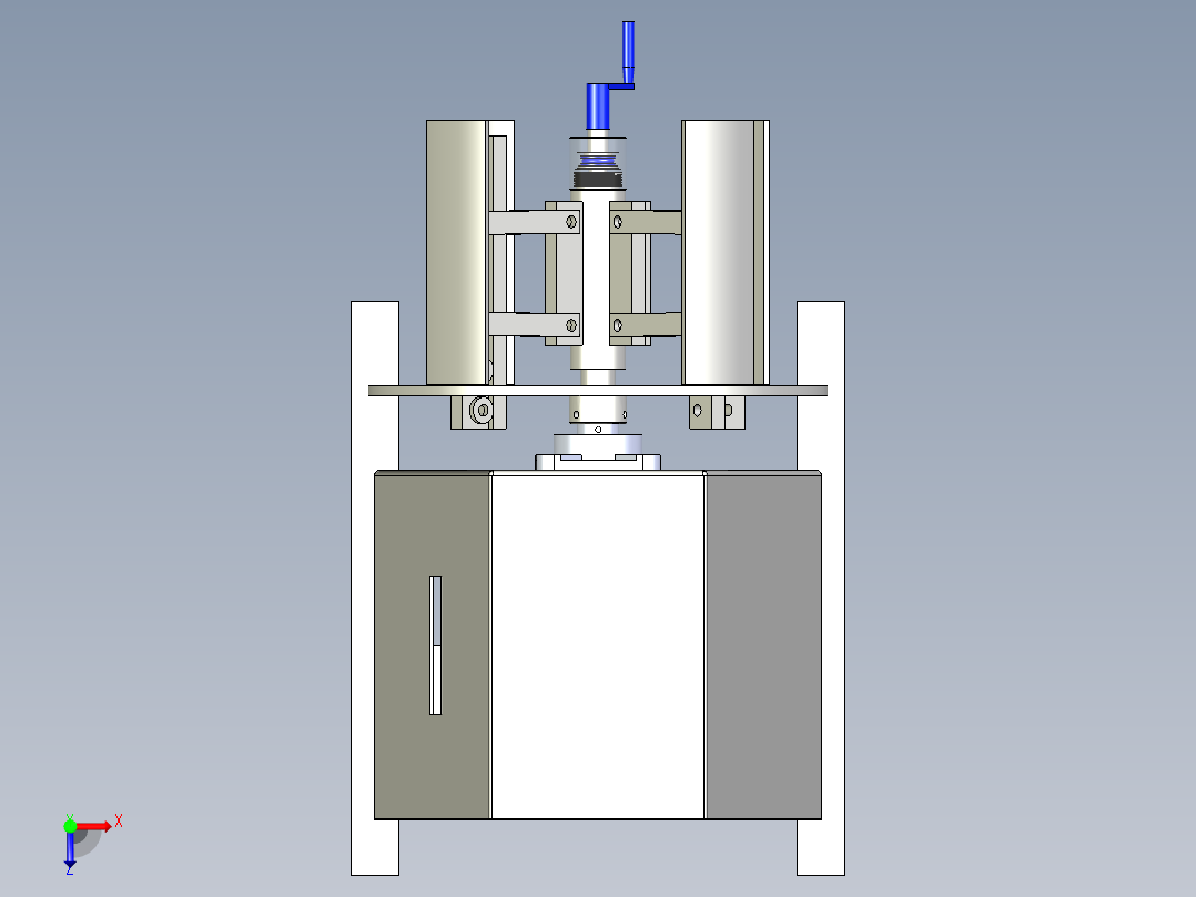 自动放料机俯视图