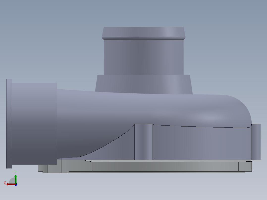 A2004936-GT1749S 涡轮增压器的压缩机后视图