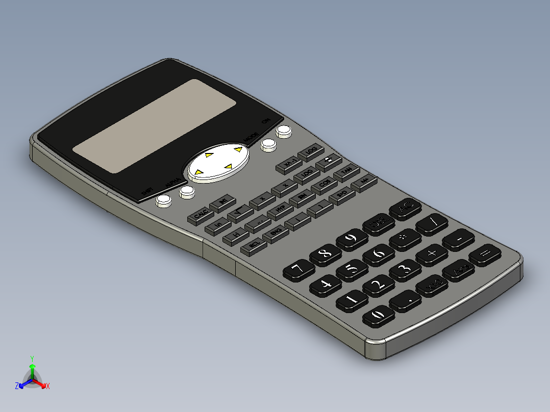 计算器(13)正等轴测图