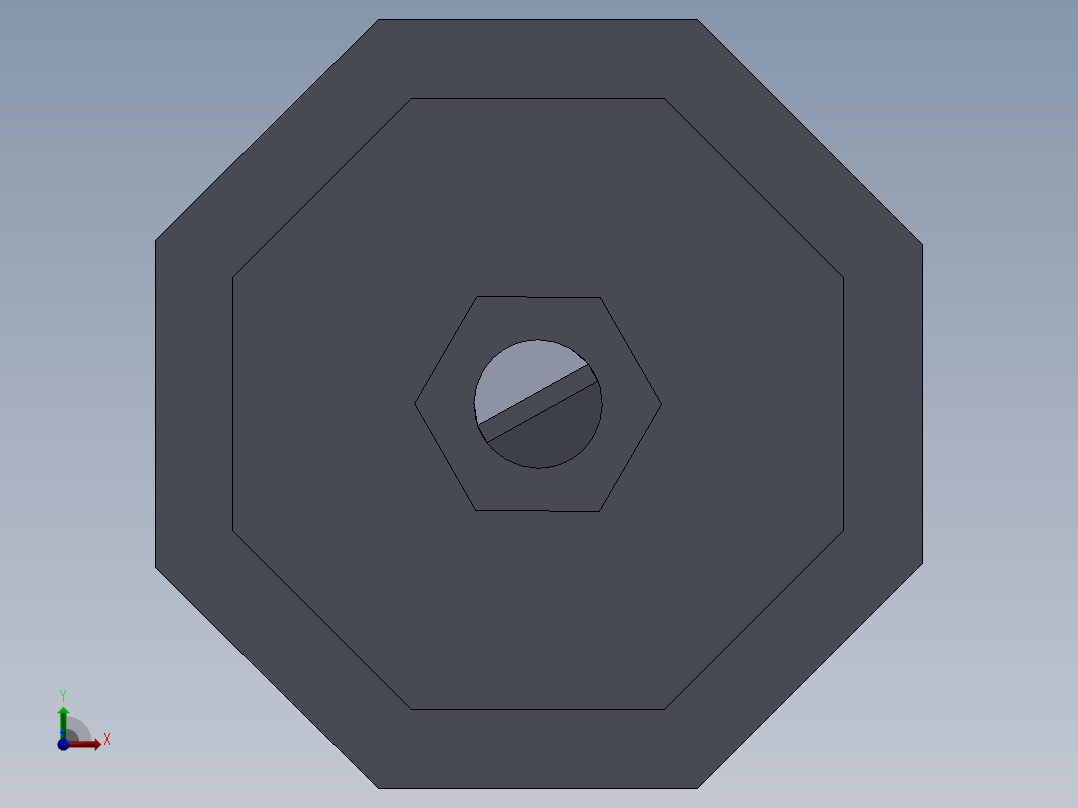 可反转双头螺丝刀前视图