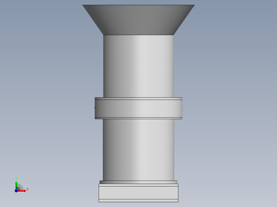 立式秸秆压块成形机设计三维前视图