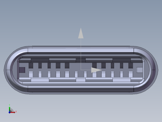通用串口总线3.1 Type-C连接器公头适配器前视缩略图