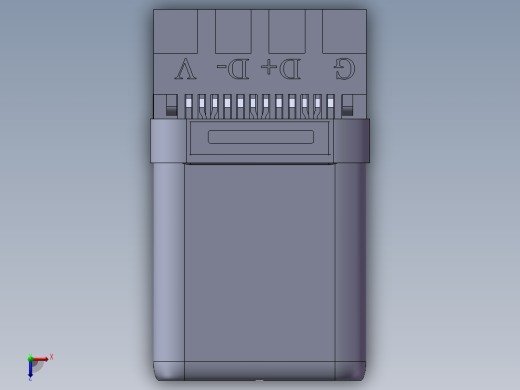 通用串口总线3.1 Type-C连接器公头适配器俯视缩略图