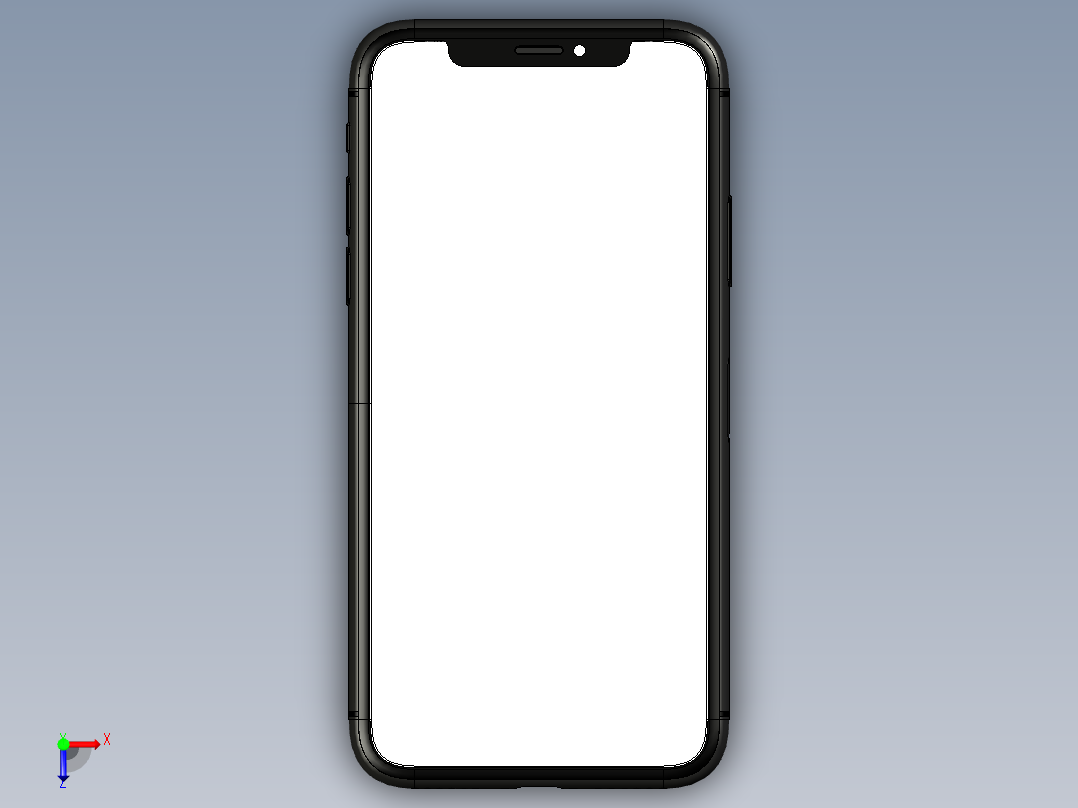 苹果iphone x智能手机16俯视图