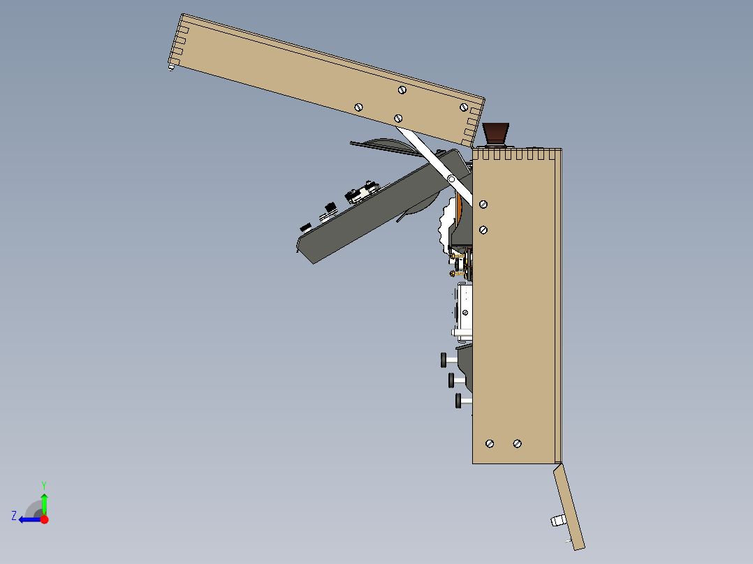 三转子恩尼格玛密码机右视图