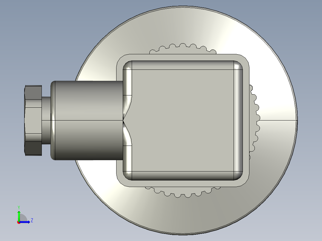 压力变送器-0-16MPA高精度左视图