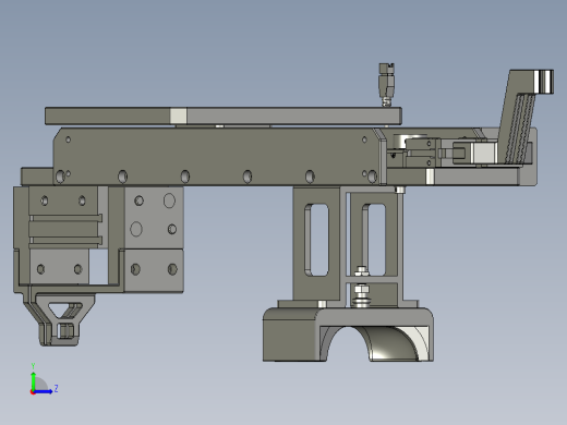 KG2023005-02-00注塑机桁架-抓手装配体左视缩略图