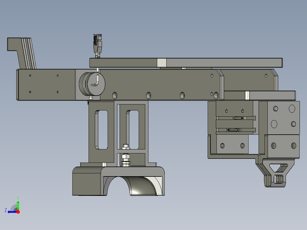 KG2023005-02-00注塑机桁架-抓手装配体右视图