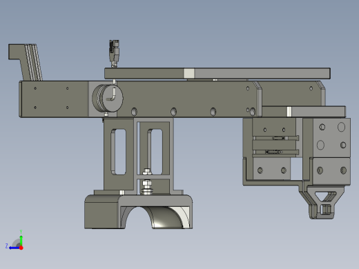 KG2023005-02-00注塑机桁架-抓手装配体右视缩略图