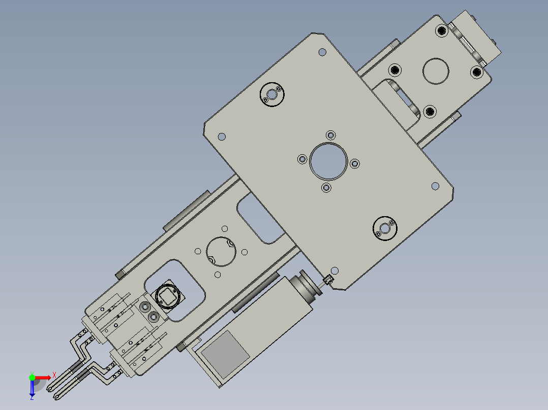 KG2023005-02-00注塑机桁架-抓手装配体俯视图
