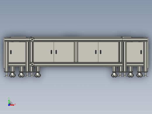 电子厂组装生产输送托盘单倍速链输送线双皮带装备线前视缩略图