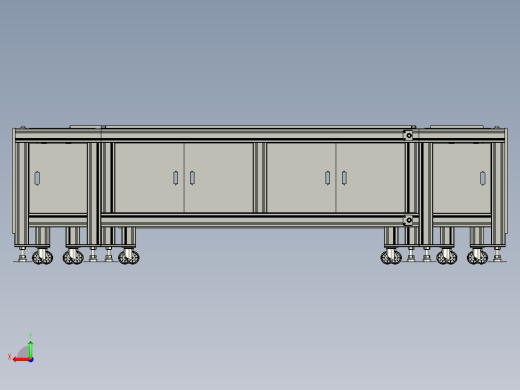 电子厂组装生产输送托盘单倍速链输送线双皮带装备线后视缩略图