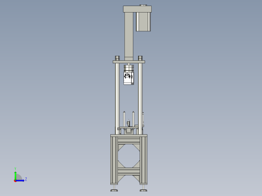 压力机转子电枢轴的压入装置左视缩略图