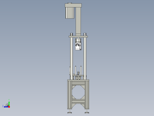 压力机转子电枢轴的压入装置右视缩略图