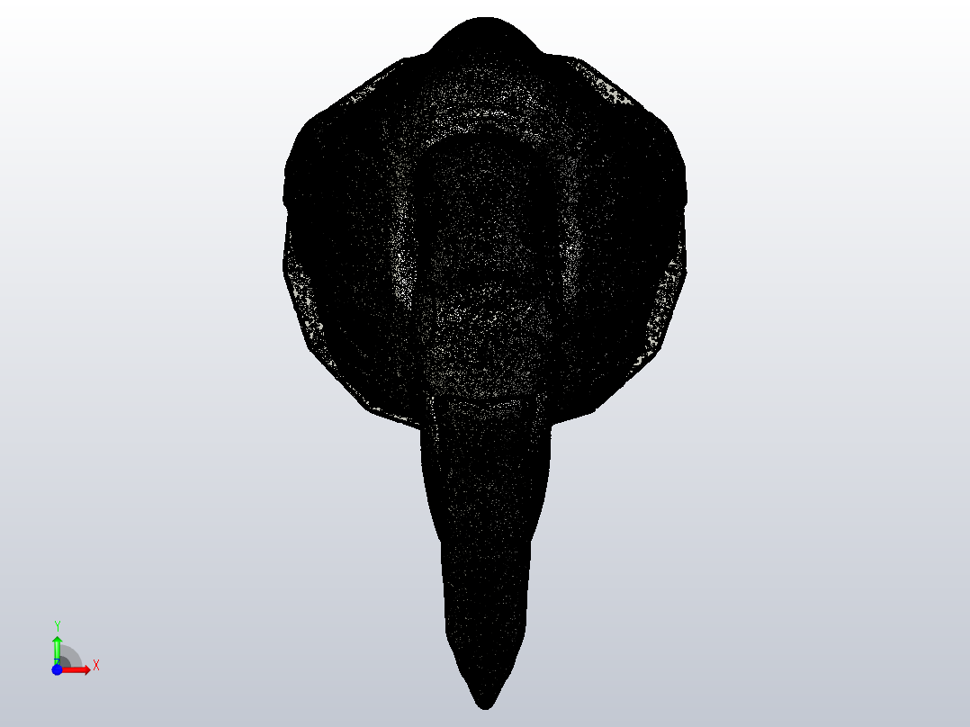 苍鹭遗物前视图