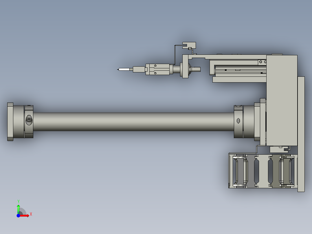 底座组装上搜件前视图