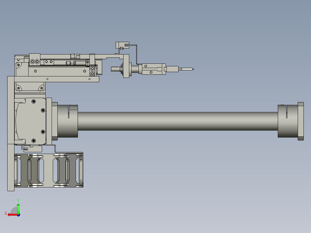 底座组装上搜件后视图