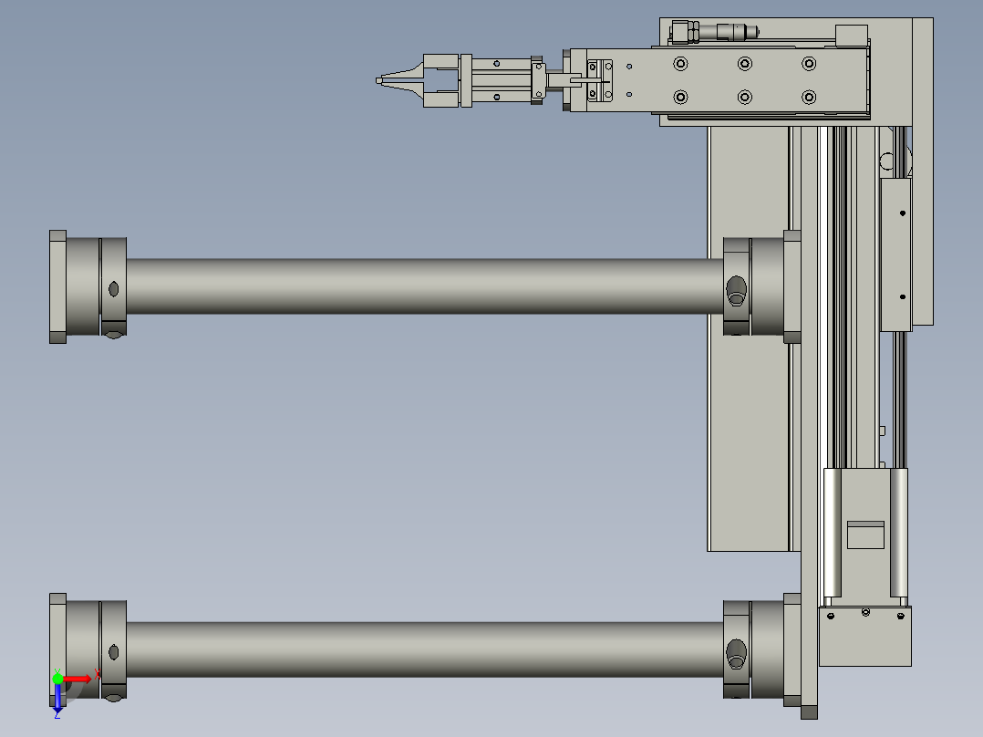 底座组装上搜件俯视图