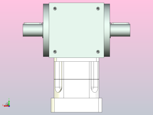 PW140双轴 PGH115-L1 24-110-145-M8 转向器PW140 双轴输出 带115斜齿减速机后视缩略图