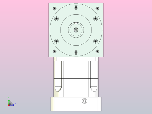 PW140双轴 PGH115-L1 24-110-145-M8 转向器PW140 双轴输出 带115斜齿减速机左视缩略图