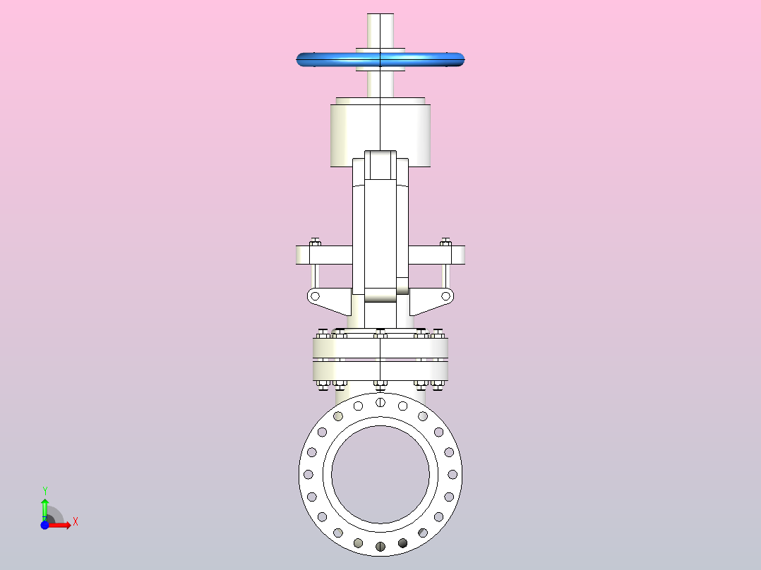 API闸阀-300Lb[14]前视图