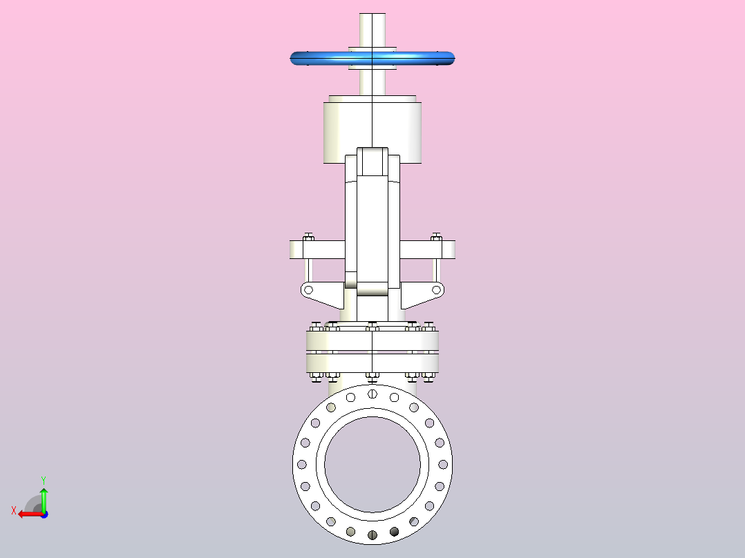 API闸阀-300Lb[14]后视图