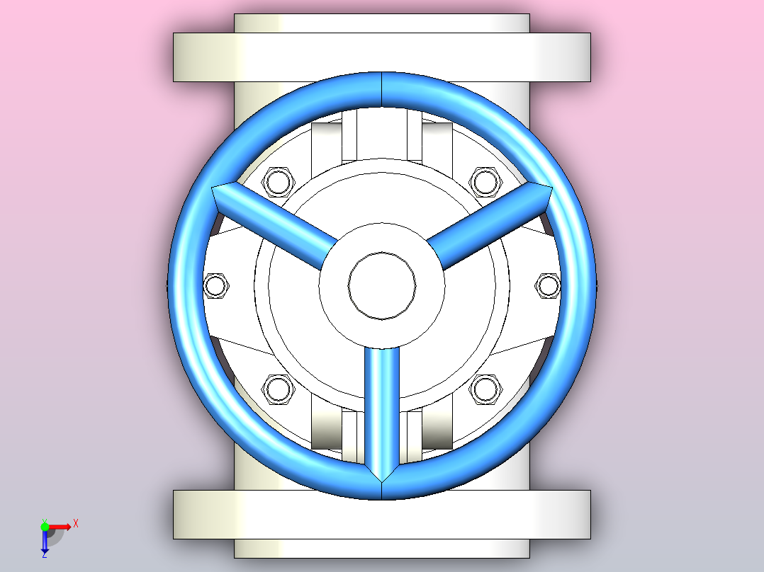 API闸阀-300Lb[14]俯视图