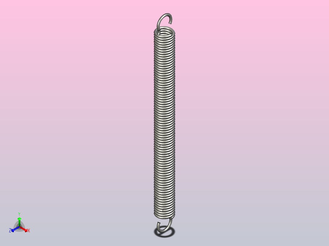 拉伸弹簧-中轻载型@AUML BUML主视图