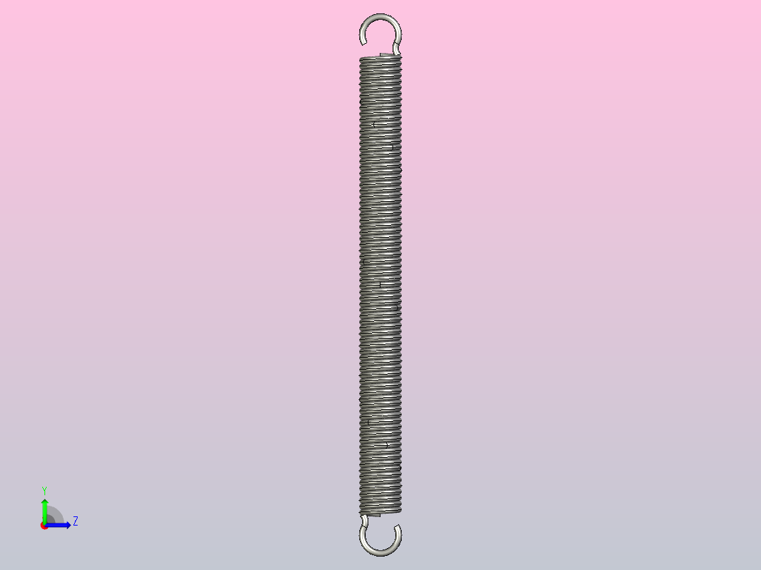 拉伸弹簧-中轻载型@AUML BUML左视图