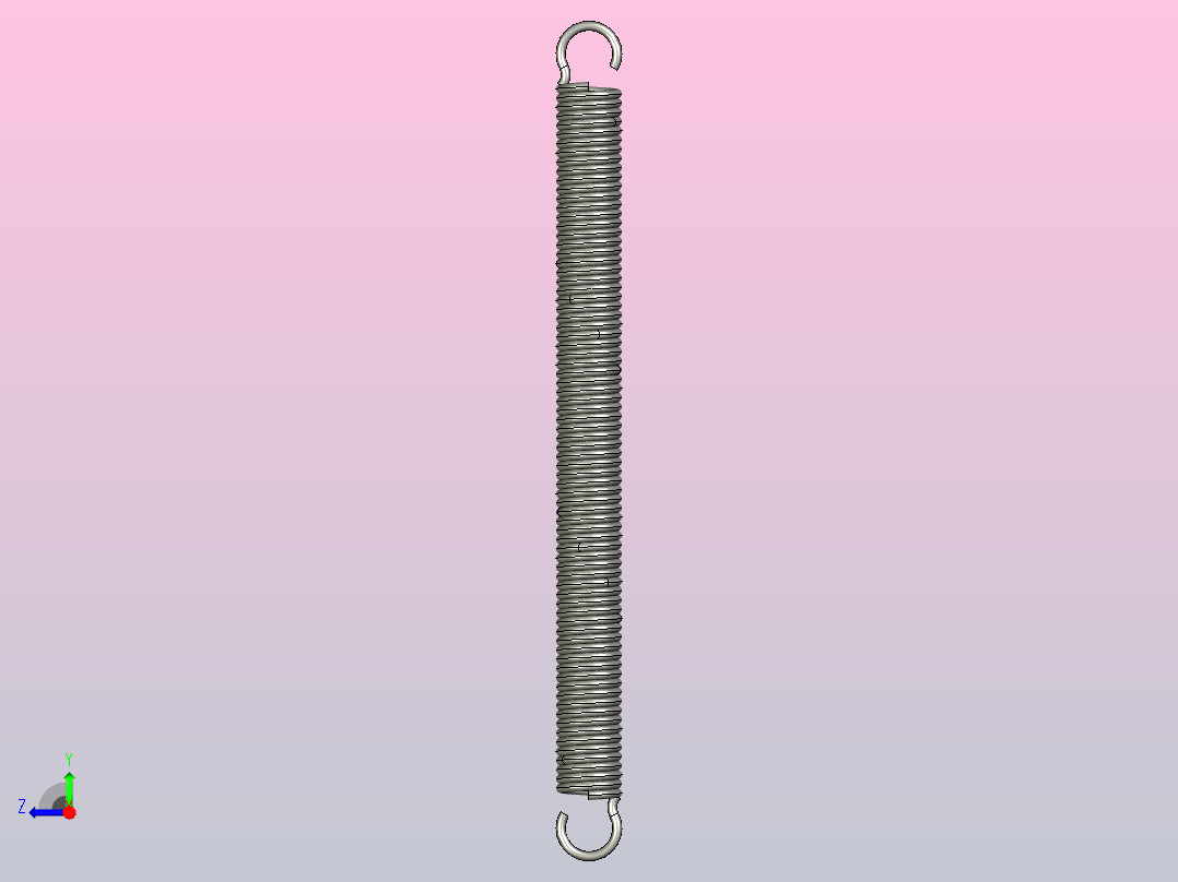 拉伸弹簧-中轻载型@AUML BUML右视图