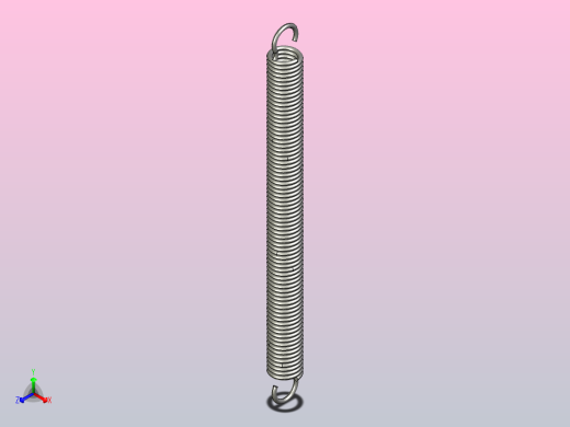 拉伸弹簧-中轻载型@AUML BUML正等轴测缩略图