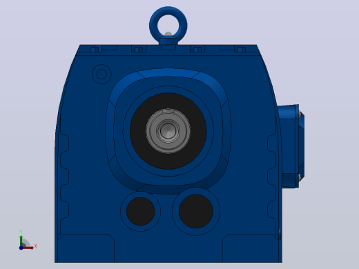 R77底脚轴伸式安装斜齿轮减速机R77-Y0.75-4P-80-M1-0°前视缩略图