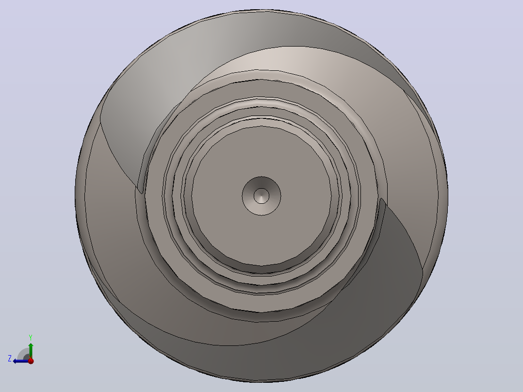 1_蜗杆solidworks右视图