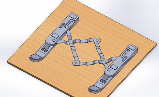 Laptop stand笔记本电脑支架3D图纸 Solidworks设计缩略图