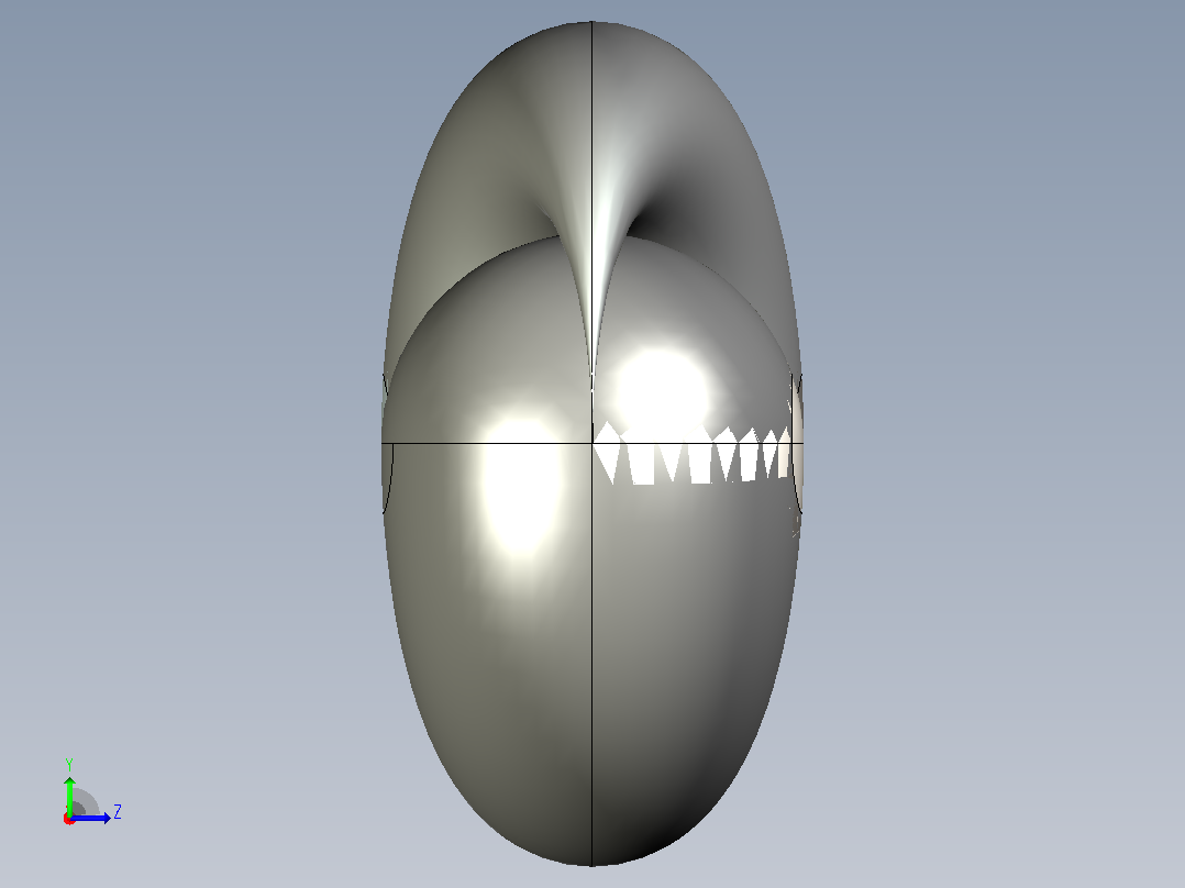 太极阴阳鱼左视图