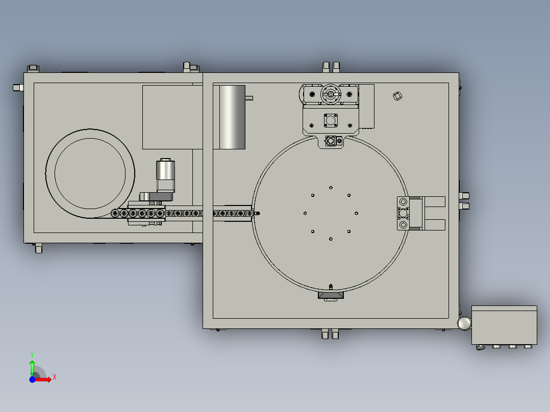 一组装设备3D模型前视图