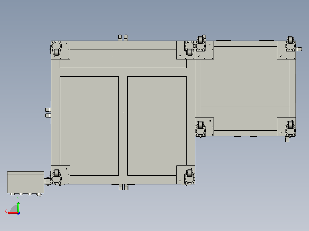 一组装设备3D模型后视图