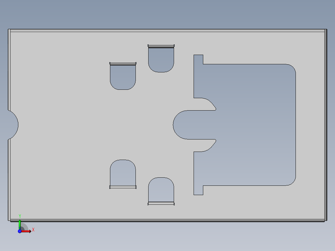 自动捕鼠器3D模型前视图