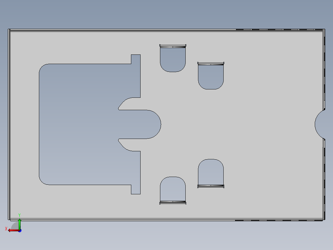 自动捕鼠器3D模型后视图