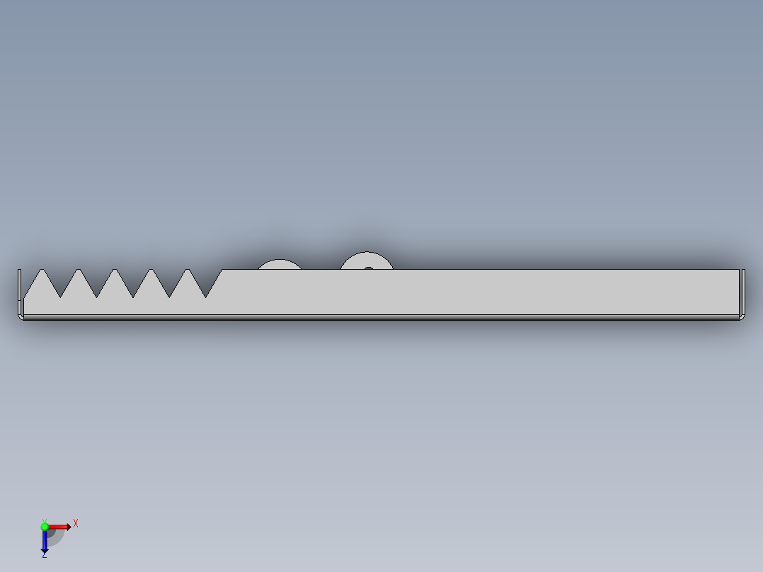 自动捕鼠器3D模型俯视图