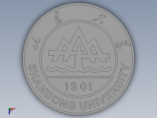 山东大学校徽俯视缩略图
