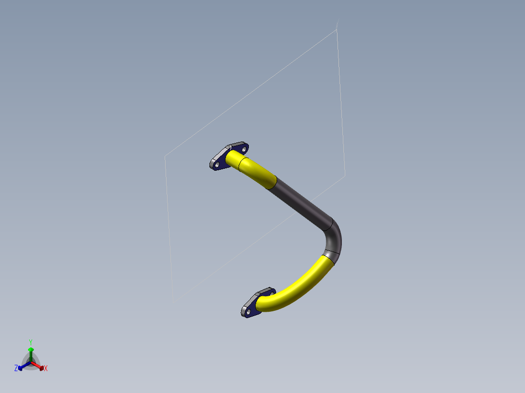 弯管正等轴测图