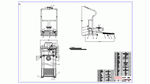 多功能自动跑步机(论文+DWG图纸)缩略图