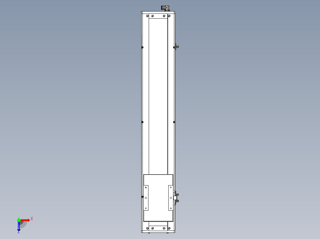 Toyo东佑达直线模组-ECH14-600-BM-200W俯视图