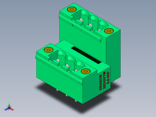 DEGSON 2EDG（M） 系列 5.0mm 螺丝锁紧可插拔接线端子组-2EDGVTM-5.0-06P-14-00AH