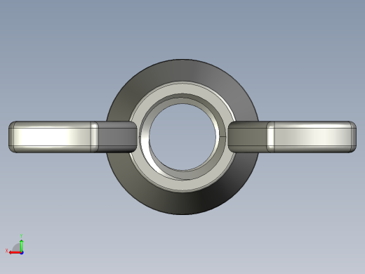 WING NUT 5-16in-18 Thread size 9-16in Base Diameter.STEP后视缩略图