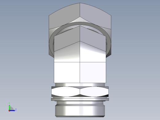 卡套式工业通用硬管接头EO_Adjustable_locknut_45_deg_elbow_VEE42ZLMCF左视缩略图