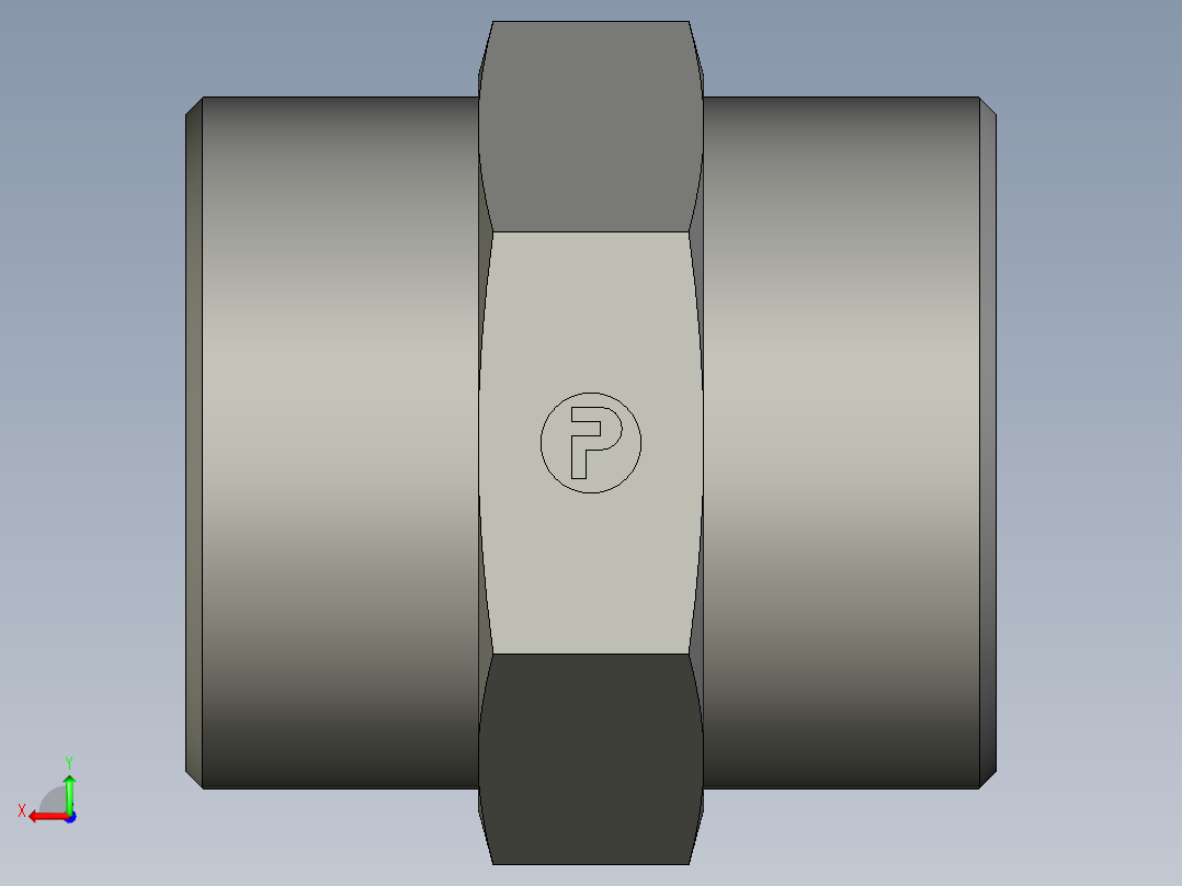 卡套式工业通用硬管接头EO Union G38SCFX后视图