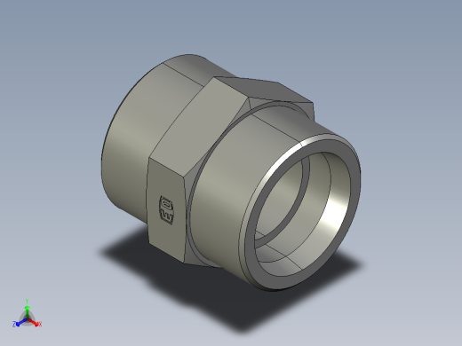 卡套式工业通用硬管接头EO Union G38SCFX正等轴测缩略图