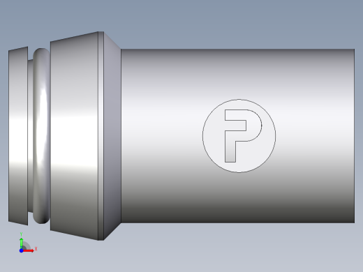 卡套式工业通用硬管接头EO_Weld_nipple__orbital__SKA25X3ORB71前视缩略图